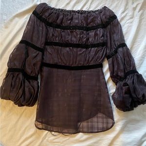 ANNE FONTAINE PRINCESSE OFF THE SHOULDER TOP BLOUSE